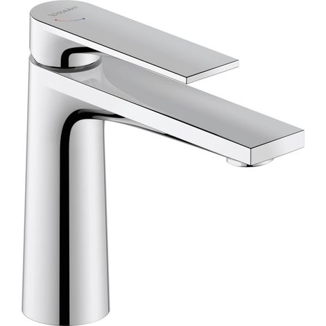Mitigeur monocommande de lavabo, Robinet lavabo, Taille M (hauteur de sortie 122 mm), Robinet salle bain, robinet à économie d'énergie, chromé (1/5)