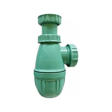 Desagüe de lavabo en red de pesca reciclada OCEAN'UP, altura ajustable, salida D. 32 mm, verde