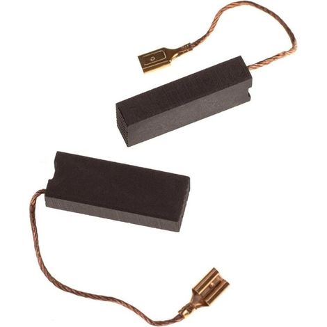 2x balais charbon 6,3 x 11,2 x 29 mm remplace Husqvarna 508.043.705 pour tondeuse à gazon (1/4)