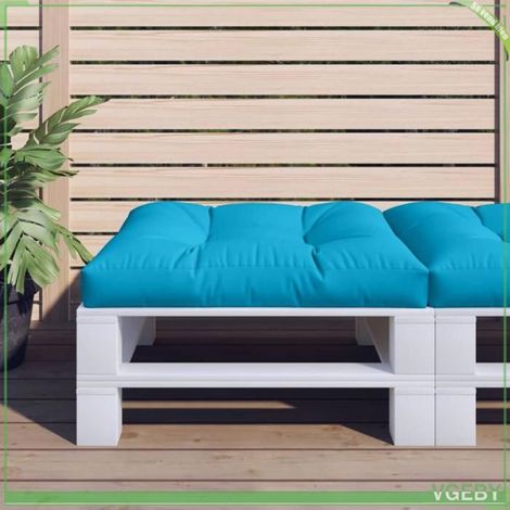 360495 Coussin de palette bleu 80x80x12 cm tissu (1/5)