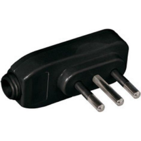 Arteleta spina mobile piatta 2p+t 10a nera rls.9112.n
