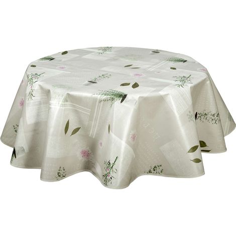 Nappe en toile cirée ronde grand format AROMATIC (1/4)