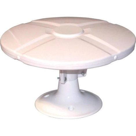 240010 Antenne TV TNT Extérieure Omnidirectionnelle + Amplificateur Blanc206 (1/2)