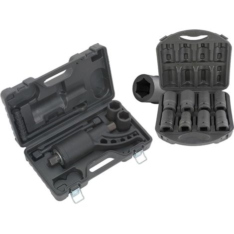 LLAVE MULTIPLICADOR DE PAR Y FUERZA 1" 1: 58 5800 Nm + 8 VASOS PARA MULTIPLICADOR DE 22 A 41MM