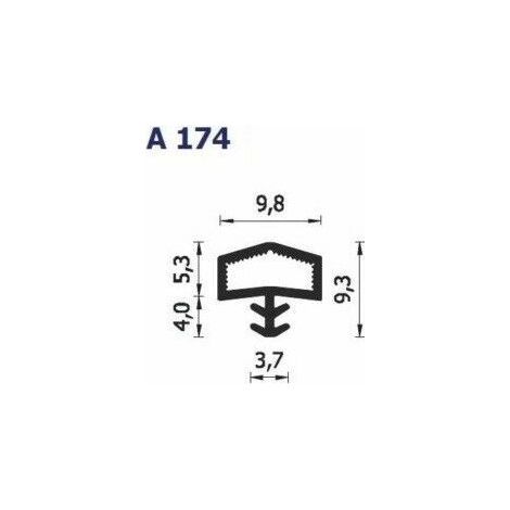 Guarnizione per infissi esterni l14 a174 a rotolo 24 metri bianca o marrone dimensione disponibile: marrone (1/2)