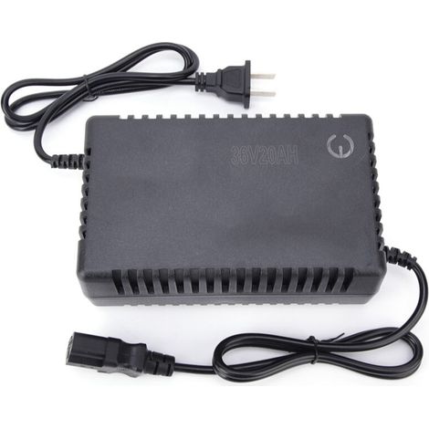 Chargeur portable 36V 20AH 2.5A avec indicateur de charge pour vélo électrique, compatible prise 220V (1/5)