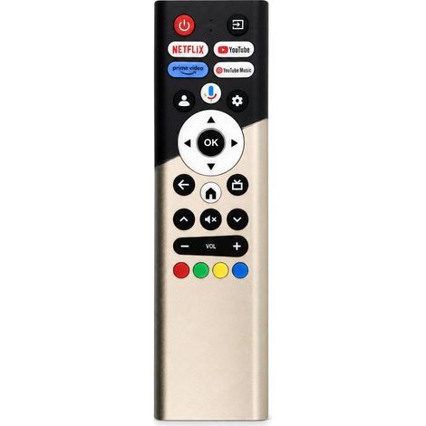 Telecomando Bluetooth con Comando Vocale Dorato per Decoder TV, Compatibile con Dijitsu, Aiwa, Sonevicw e Motorola (1/5)