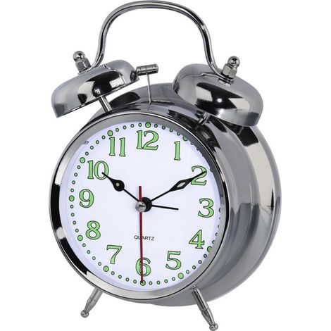 Reloj despertador nostalgia Hama 00186326 plateado (1/2)