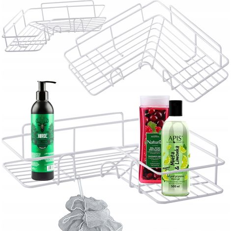 SCAFFALE ANGOLARE DA BAGNO CY-0111 BIANCO (40) GABA (1/5)