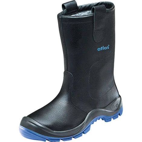 [NEUWERTIG] B-Ware Atlas Stiefel Sicherheitsschuh Arbeitsschuh Anatomic Bau 822 Xp Schwarz Größe 47