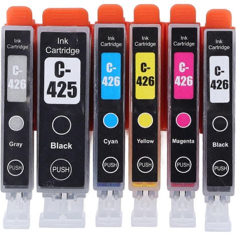 Cartouche d'encre de rechange, cartouche d'encre multicolore, boîtier ABS, accessoire pour imprimante PIXMA 6