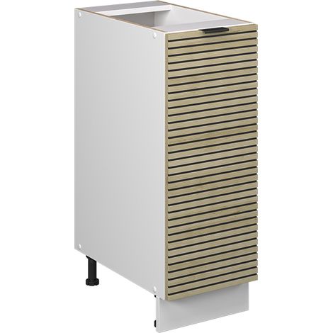 Armadio cucina dispensa alto Fame-Line, Pannello in quercia, 30 cm senza piano di lavoro, Vicco