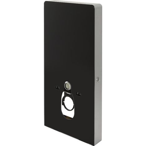 Milano Arca 483mm Bathroom Toilet WC Unit for Wall Hung Pan - Black