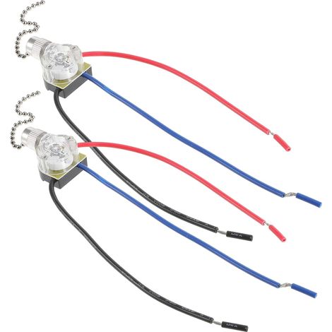 2pièces Ventilateur De Plafond Chaîne De Traction Lot Pour Remplacement Facile Compatible Systèmes Éclairage Ventilation Pour Maison Et Autres Applications (1/5)