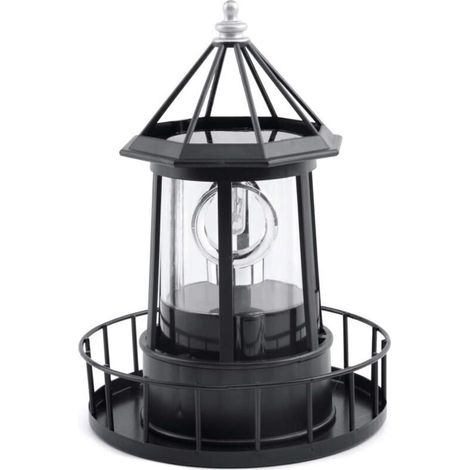 Lámpara solar LED giratoria para jardín, decoración exterior, ideal para caminos, patios o terrazas. (1/3)