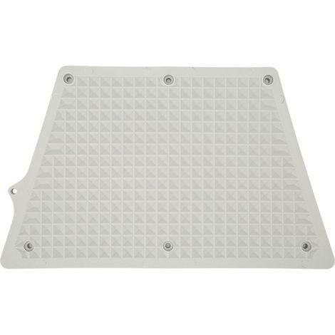 Plaque de montage moteur hors-bord trapézoïdale en PVC grise pour bateau pneumatique, kayak ou yacht (1/5)