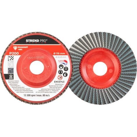 Scheibe Strend Pro, 115 x 22 mm, Schleif, P200