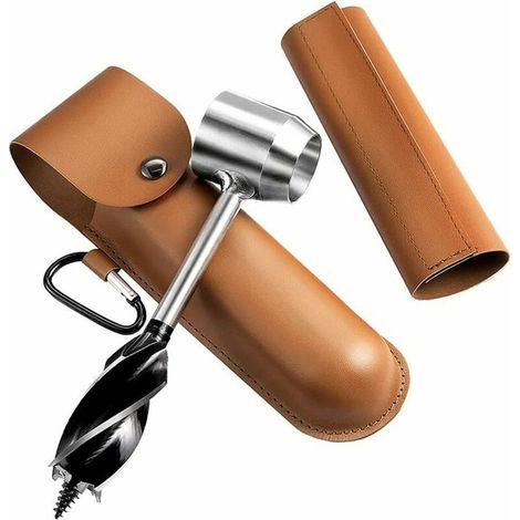 Perceuse à Main Pour Le Travail Du Bois, Perceuse De Survie Manuelle, Tarière Manuelle Bushcraft Outils, Camping Tarière Manuelle Pour Le Camping (1/5)