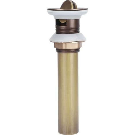 Bouchon de lavabo antique avec clapet anti-débordement et anti-bouchage pour évier de salle de bain (1/5)