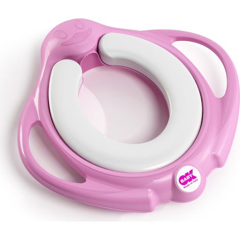 Okbaby Pinguo Soft Toilettensitz mit rutschfester, gepolsterter Sitzfläche, Rosa (1/5)