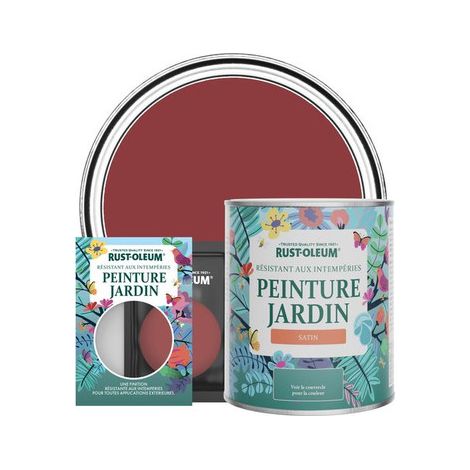 Peinture Jardin, Finition Satinée - Bordeaux (1/3)