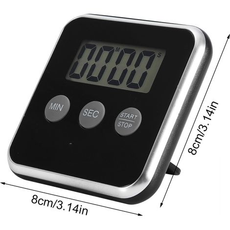 Magnetischer Mini-Küchentimer mit akustischem Alarm Chroma Modell KM-T8 Großes LCD-Display ABS, 8 cm Durchmesser, AAA-Batterie (1/5)