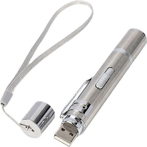 USB Rechargeable Laser Chat Teaser Stick Multi-modèle Violet Lumière Amazon Chat Jouets Fournitures Pour Animaux Jouets Chat Teaser Pen (1/2)