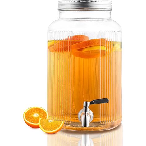 Distributeur de Boissons en Verre avec Robinet 4L/5,5L