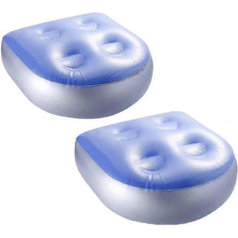 Lot de 2 rehausseurs gonflables, coussins de siège rehausseur pour spas et jacuzzis, avec dossier et supports pour tous les spas et jacuzzis. (1/4)