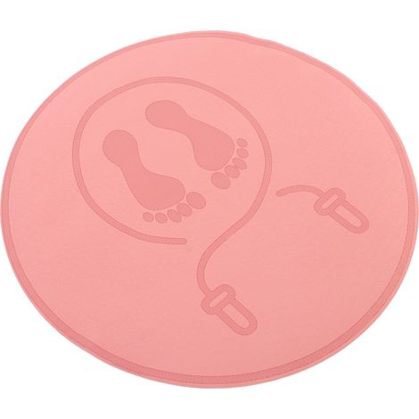 Tapis de corde à sauter rond en TPE, tapis de yoga absorbant les chocs et réduisant le bruit pour salle de sport à domicile ou en intérieur (1/5)