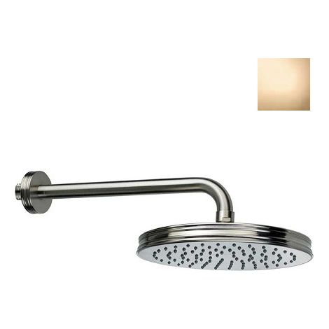 Pomme de tête 210mm et bras de fixation mural or Liberty Line - Bossini H27740G021
