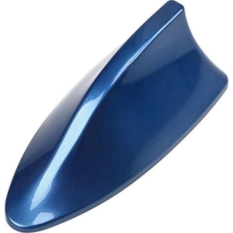 Antenne Requin Antenne D'aileron de Requin Universelle Antenne de Voiture avec AM FM Radio Signal Base étanche (Bleu) (1/4)