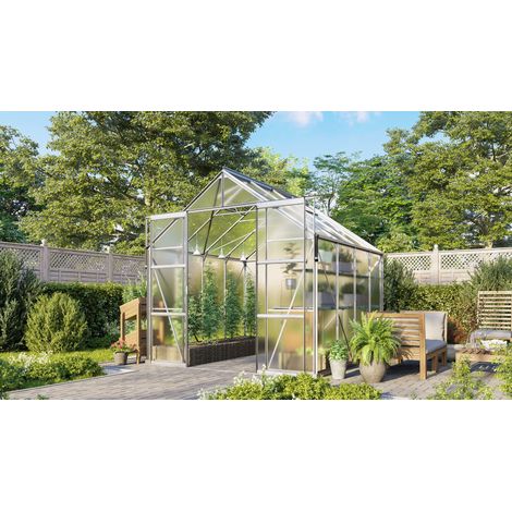 Vitavia Gewächshaus "Jamaika" inkl. Ready2Grow Zubehör-Set, aluminium eloxiert, 6,7 m², 6 mm HKP (1/3)