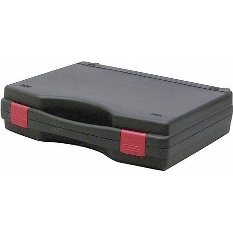 Viso Maletín de plástico negro resistente 326x272x77 mm