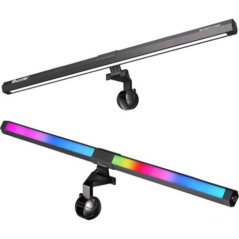 Lampada da scrivania a LED RGB regolabile per monitor - 15 colori, USB, protezione per gli occhi (1/5)
