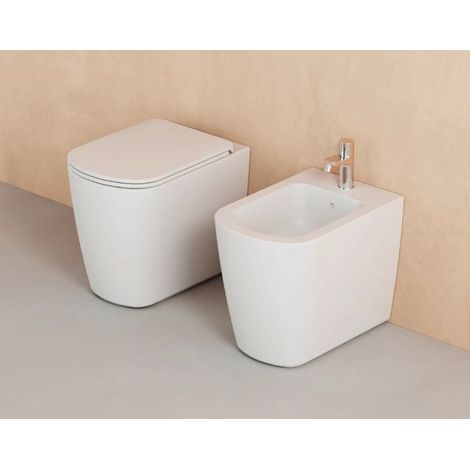 Sanitari Aurea filomuro vortice senza brida con sedile softclose
