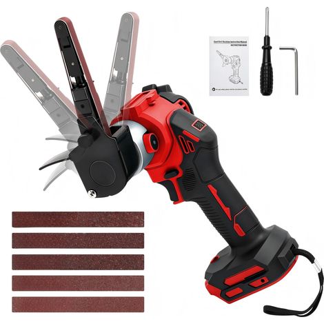 Ponceuse à bande sans fil 10x330mm pour 18V (sans batterie) (1/5)