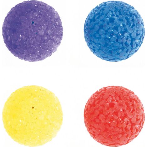 Gioco 4 palline in plastica morbida per gatti