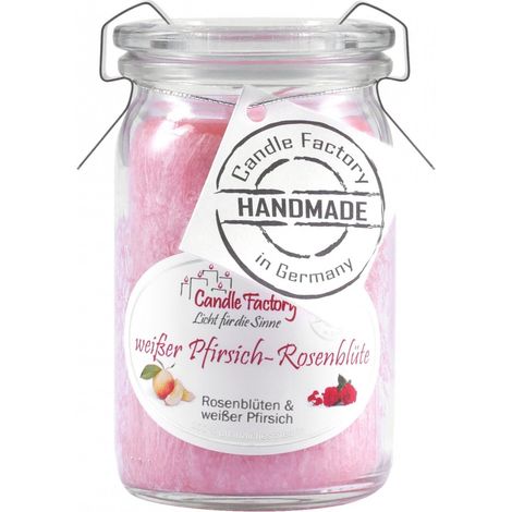 Candle Factory Baby Jumbo weißer Pfirsich & Rosenblüte Duftkerze Dekokerze 308087 (1/5)