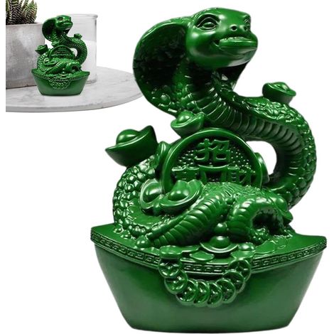 chinoise de serpent annuel statue de serpent en bois (1/5)