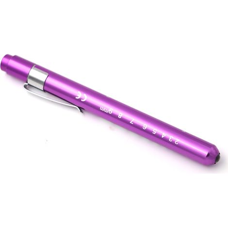 Lampe torche stylo LED d'urgence médicale (lumière blanche violette) (1/3)