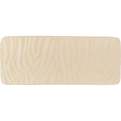 Memory-foam-teppich aus mikrofaser mit zebra-muster, 45 x 120 cm – natur - Tendance (1/3)
