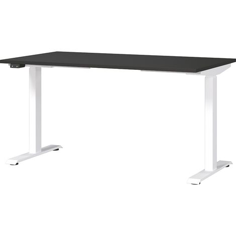 Schreibtisch 140cm, elektrisch höhenverstellbar, graphit, MEMPHIS-01 (1/5)