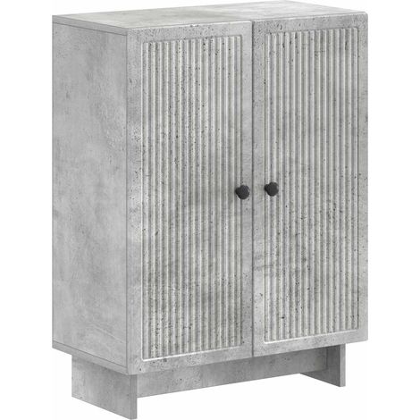 Badezimmer Aufbewahrungsschrank EDE Betongrau 59,5 x 31 x 80 cm vidaXL (1/5)