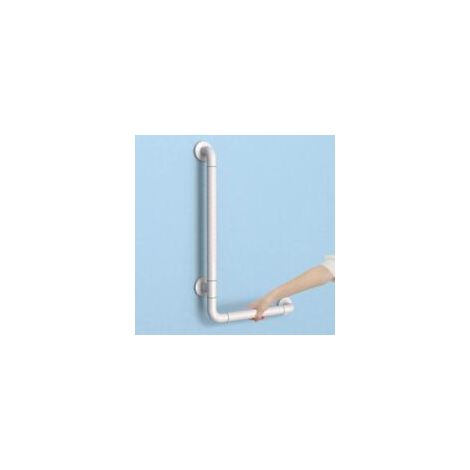 Rutschfester Haltegriff für die Dusche – Edelstahl – 60 x 35 cm – Leuchtstoffröhre für mehr Sicherheit in WC und Badezimmer