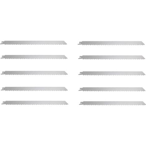 Lot de 10 lames de scie sabre inox Bahco 3944-300-3-MEAT viande et glace