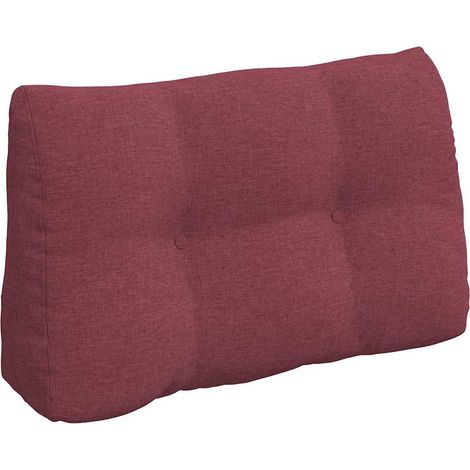 Cuscino per Schiena Rosso Vino 80 x 24 x 50 cm Tessuto vidaXL