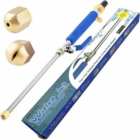 Pistolet à eau haute pression avec buse, lave-auto à jet d'eau haute pression, outil de nettoyage de gicleurs (1/5)