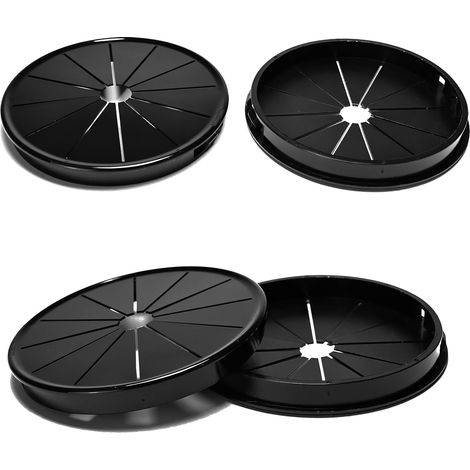 One cable clamp, 100mm in diameter, round nylon cable clamp, suitable for office cables, black.