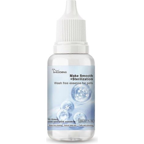 Lot de 2 sérums sans rinçage pour chats et chiens : soin du pelage pour des poils doux, soyeux et parfumés (1/5)